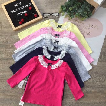 Áo thun cotton dài tay co giãn